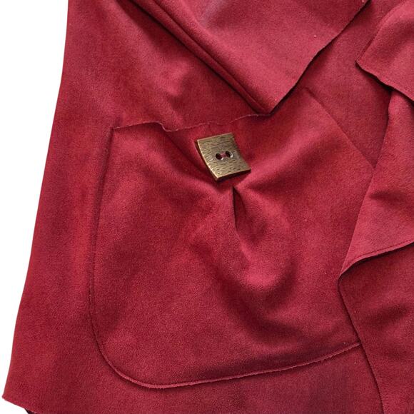 IC by CONNIE K Open Front Cardigan Jacket size XL, Square Botton Pockets - Picture 8 of 10